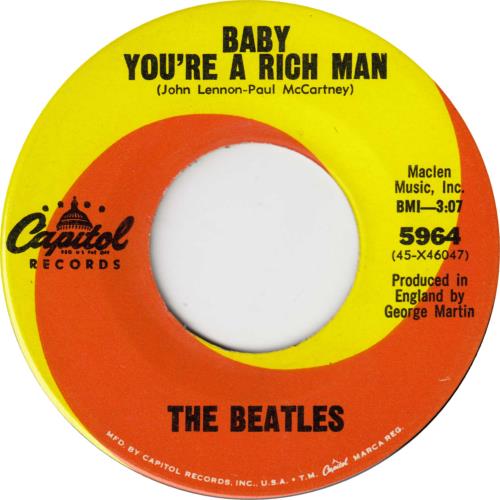 The Beatles All You Need Is Love - 1st - LA US 7